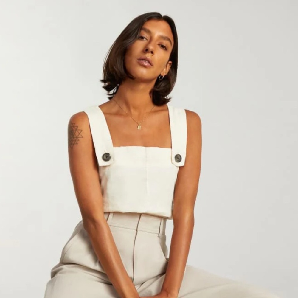 Everlane Linen Apron Top sz 6